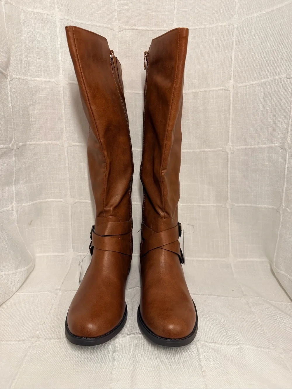 NWT Style & Co Margoo Acorn Brown Wide Calf Riding Boots 7.5M